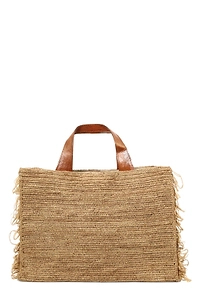 Onja Woven Fringed Tote Bag