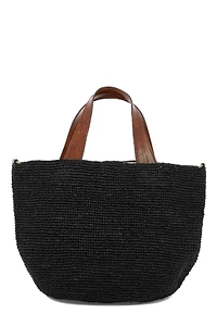 Mirozy Woven Top Handle Bag