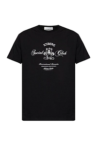 Iceberg Bear Printed Crewneck T-Shirt