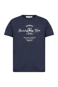Iceberg Bear Printed Crewneck T-Shirt