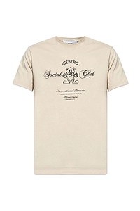 Iceberg Bear Printed Crewneck T-Shirt