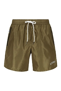 Iceberg Logo Drawstring Swim Shorts