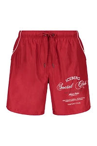 Iceberg Logo Drawstring Swim Shorts