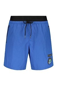 Iceberg Logo Patch Swim Shorts