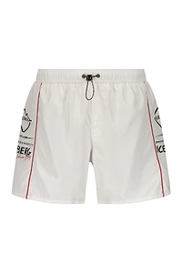 Iceberg Logo Print Swim Shorts