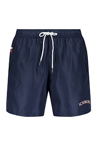 Iceberg Logo Trim Swim Shorts