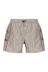 Iceberg Logo Trim Swim Shorts
