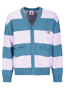 Icecream Cones & Bones Striped Cardigan