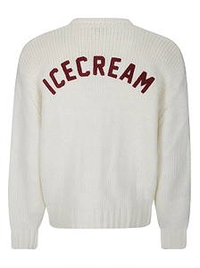 Icecream College Logo Knitted Cardigan