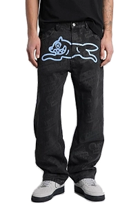 Icecream Logo Patch Graphic Logo Print Jeans