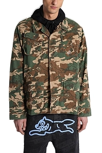 Icecream Logo Print Camouflage Jacket