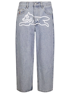 Icecream Logo Patch Running Dog Jeans