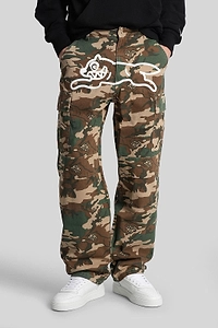 Icecream Logo Print Camouflage Trousers