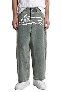 Icecream Logo Patch Running Dog Jeans