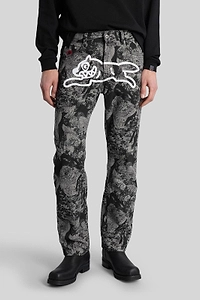 Icecream Logo Print Straight Leg Trousers