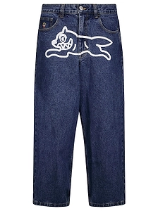Icecream Logo Patch Running Dog Jeans