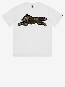 Icecream Running Dog Camouflage Print T-Shirt