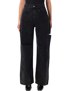 Icon Denim Poppy Distressed Wide-Leg Jeans