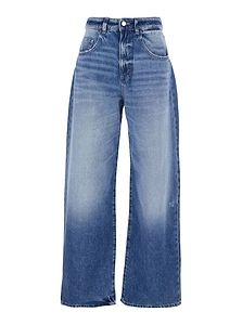 Icon Denim Poppy High-Rise Wide-Leg Jeans