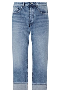 Icon Denim Ross 098 Cuffed Straight Jeans