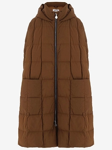 Pyramide Hooded Quilted Coat