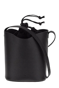 Logo Debossed Drawstring Bucket Bag