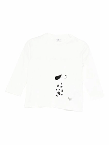 A Bunny Print Long-Sleeve T-Shirt