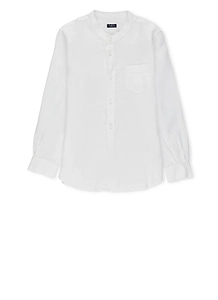 Il Gufo Band-Collar Buttoned Shirt