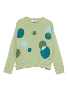Il Gufo Circle-Patterned Crewneck Jumper