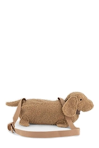Il Gufo Crusca Dog-Shaped Zip-Up Shoulder Bag