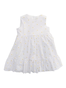 Floral-Embroidered Sleeveless Dress