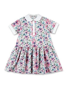 Floral Printed Short-Sleeved Dress