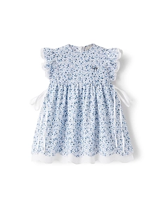 Floral Printed Short-Sleeved Dress