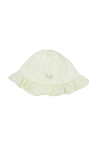 Il Gufo Logo Embroidered Scallop Edge Sun Hat