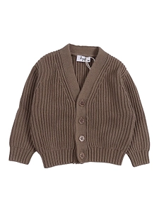 Il Gufo Long-Sleeved V-Neck Cardigan