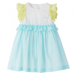 Il Gufo Sleeveless Crewneck Flared Dress