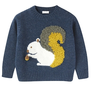 Il Gufo Squirrel Knitted Jumper