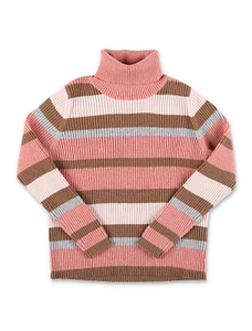 Il Gufo Striped Turtleneck Jumper