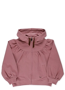 Il Gufo Zip-Up Logo Embroidered Drawstring Hoodie