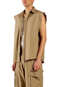 I'm Brian Sleeveless Buttoned Shirt