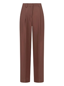 Pleated Straight-Leg Pants