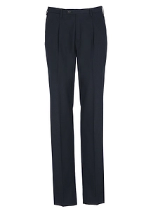 Pleated Straight-Leg Pants