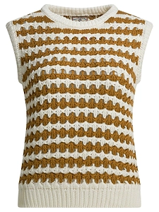 Striped Knitted Vest