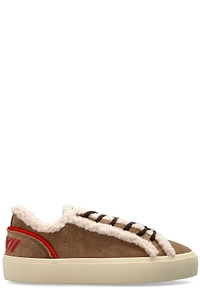 Inuikii Lila Shearling Trim Low-Top Sneakers