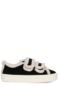Inuikii Shearling Strap Low-Top Sneakers