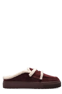 Inuikii Shearling Strap Flat Mules