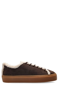 Inuikii Shearling Trim Low-Top Sneakers