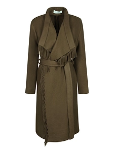 Nicky Fringed Belted Coat