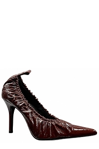 Iro Ruched Detail Fronce Heel Pumps