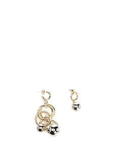 Isabel Marant Asymmetric Sphere Drop Earrings